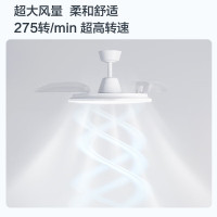 飞利浦(PHILIPS)风扇灯 全光谱护眼LED吸顶灯餐厅灯卧室客厅一体吊扇灯具