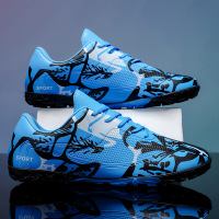 秋冬新款时尚纯侣款运动轻便舒适透气户外缓震套脚pu足球鞋