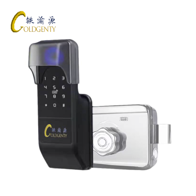 铁渝源 户外防水指纹密码智能锁 WD-G108-W 把