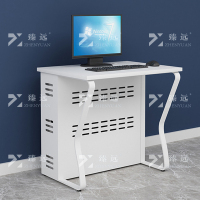 臻远 钢架电脑桌培训桌机房电脑桌学习桌课桌 单人位C款