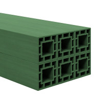 君绘 复合型加厚枕木12*12*150cm仓储垫木回字形抗压枕木垫块军绿色