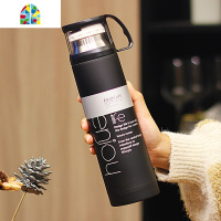 保温杯男女士学生便携不锈钢水杯子大容量韩版情侣茶杯瓶刻字定制 FENGHOU H2O粉色