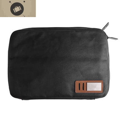 手拿包男防水便携出差户外商务简约个性休闲大容量帆布手抓收纳包艾狄伊娃