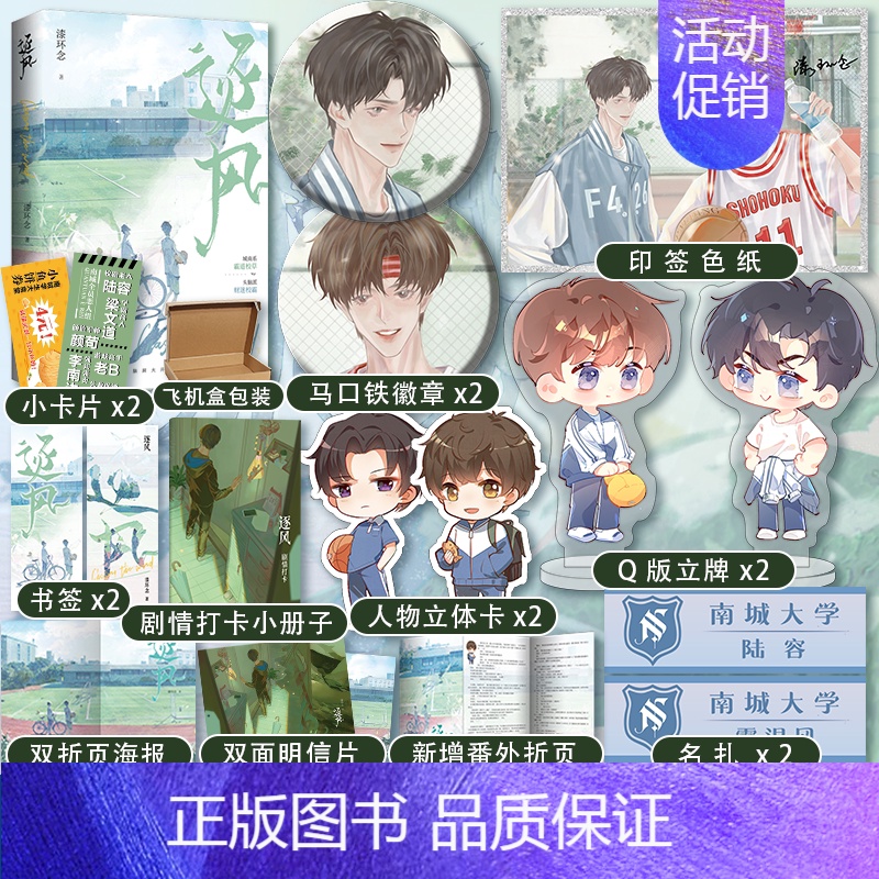 [正版]逐风 漆环念 城南霸道真校草VS头脑派财迷伪校霸 朝俞这题超纲了 双男主校园甜宠书