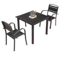 攸形户外桌椅80*80*72cm+2椅套