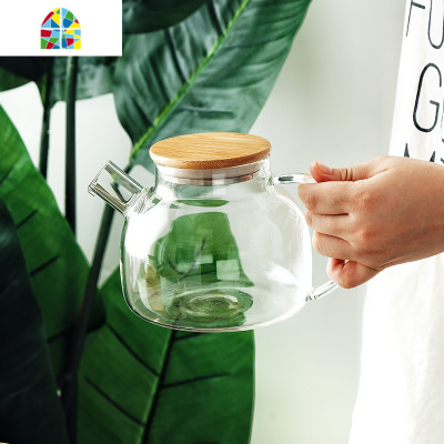 泡茶壶ins耐热日式玻璃水壶花果茶冷水壶套装凉水壶欧式下午茶具 FENGHOU 电陶炉(可直接加热水壶水杯)