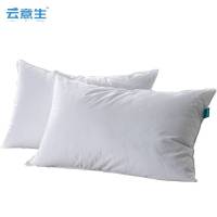 云意生 全棉羽丝绒枕芯 1200g 45*75cm(±3cm)/个