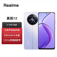 Realme 真我12 星云紫 12GB+512GB 全网通5G 1亿像素大师影像 5000mAh长续航 老人学生老年人备用机智能真我手机