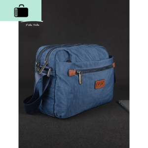 男包单肩包横款休闲包街头潮流运动包帆布斜挎包牛津布包NEW LAKE男士斜挎包