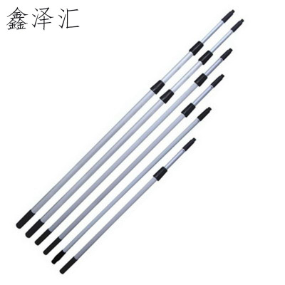 长柄玻璃刮水器伸缩杆加长玻璃擦清洁玻璃工具铝合金硅胶地刮 2.4m