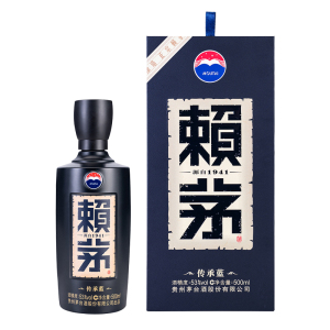 茅台 赖茅 传承蓝 单瓶 53度 500ml 酱香型 白酒 賴茅