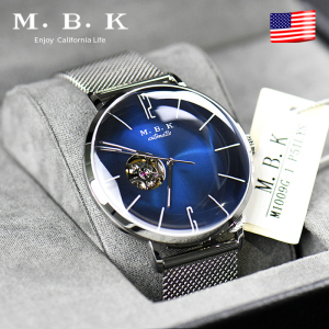 M.B.K欧美品牌男士镂空全自动机械表 男表新款简约时尚手表潮流专柜表1009-1