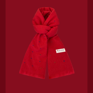 啄木鸟2024冬新款白色围巾女保暖加厚氛围感高级感韩版围脖秋冬季