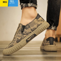 聚范帆布男鞋夏季鞋子男款透气一脚蹬老北京布鞋劳保工地工作百搭潮鞋