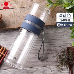 富光茶水分离泡茶杯双层玻璃水杯子男女便携随手杯创意过滤泡茶师