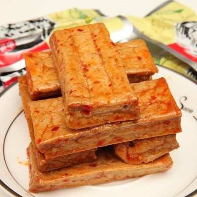 地道湘味-崀山素味王排骨味豆干/豆制品零食吮指香辣豆干500g（25g*20）休闲零食小食必备湖南特产