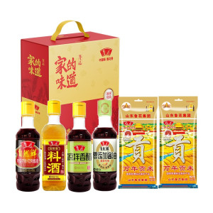 鲁花粮油调味礼盒喜气盈门礼盒E
