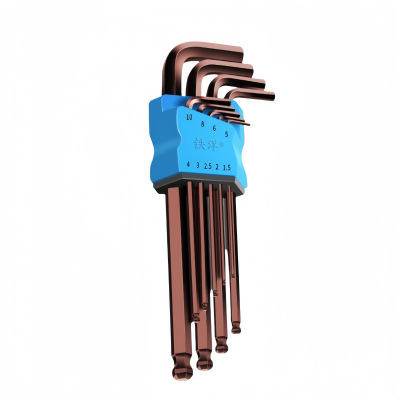 铁洋 球头内六角扳手 超硬中长款9件套 套