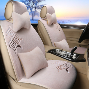 家柏饰(CORATED)新款汽车坐垫冬季短毛绒男女通用毛垫冬天保暖车座垫毯垫套