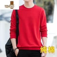 YANXU特卖卫衣男士长袖t恤打底衫加绒简约休闲圆领上衣