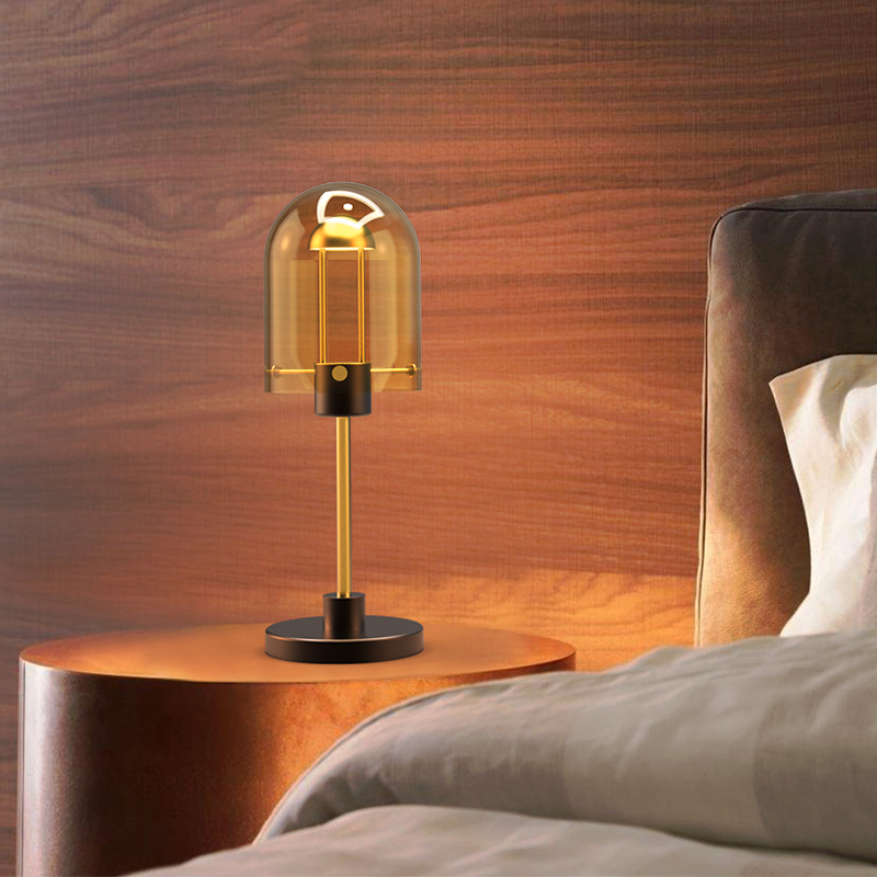 新特丽卧室台灯可调光小夜灯温馨浪漫床头灯触摸式开关创意灯具小摆件