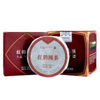 大益2022年红韵圆茶500g口粮茶2201批普洱茶熟云南茶叶100g*5片