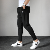 Nike耐克男裤 2020秋季新品跑步训练健身舒适透气休闲裤运动针织收腿长裤BV2763-010 D