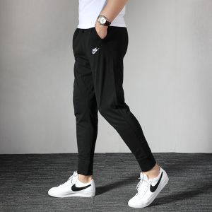 Nike耐克男裤 2020秋季新品跑步训练健身舒适透气休闲裤运动针织收腿长裤BV2763-010 D