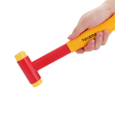 高松 takama VDE双色绝缘耐压无回弹可换式锤 v701031