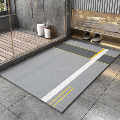 英仑风情 酒店地垫家用浴室防滑垫卫生间地垫进门吸水脚垫浴室仿棉绒