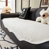 简约奶油风沙发垫子雪尼尔四季通用防猫爪的沙发布不规则异形坐垫