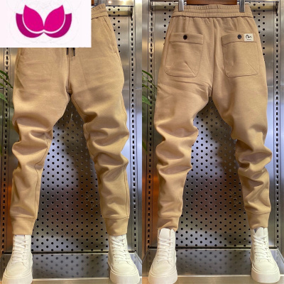 七斓休闲裤春季新款男士韩版潮流运动裤百搭潮牌修身针织网红束脚卫裤