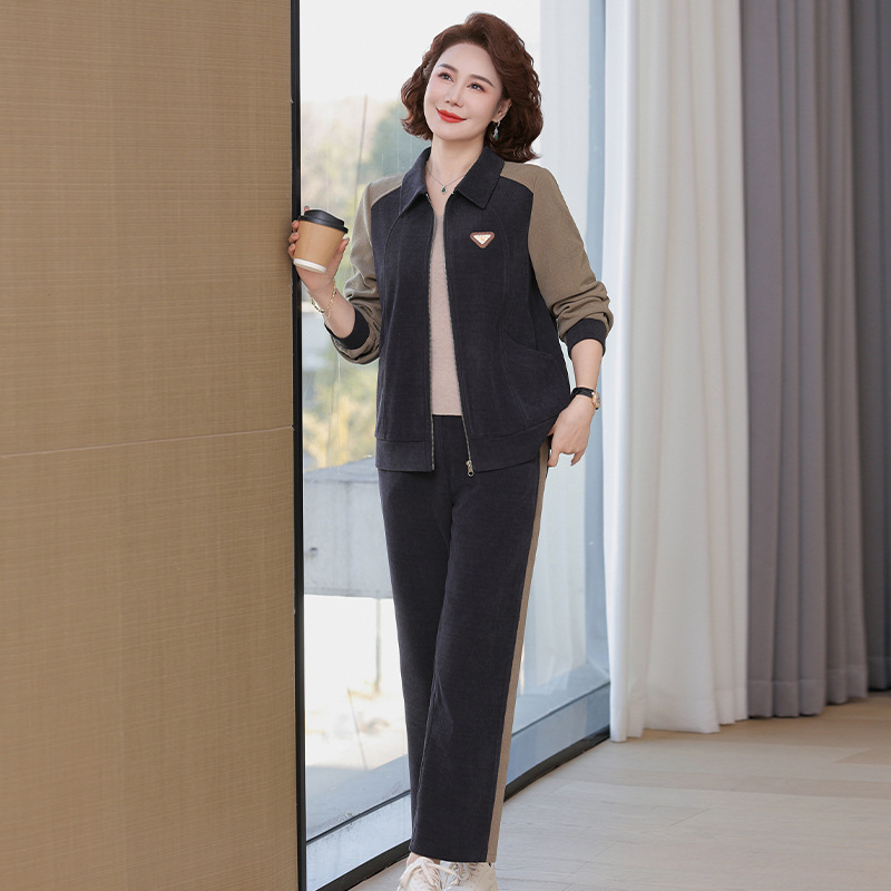 春季新款中老年妈妈装40岁大码中年春装衣服50岁宽松女士休闲