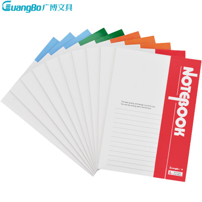 广博GBR0791A560张记事本10本/包2包装办公软抄本日记本子记录本笔记本办公用品笔记本/记事本混色
