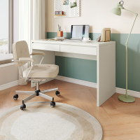 全友家居 书桌极简风纯色电脑桌宽大台面双抽储物卧室书房办公桌子