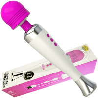 久爱(Jiuai)震动棒快感AV棒女用自嗨玩磁吸充电变频振动按摩狼牙棒女性成人情趣性用品 魅力棒(配三头套)