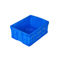 翌嘉YJ4120587 蓝色塑料周转箱大号工业胶箱 560*420*230