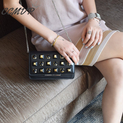 CCMVP品牌自营质量保证-CCMVP休闲品牌单肩女2019新款迷你女斜挎单肩小方复古女士