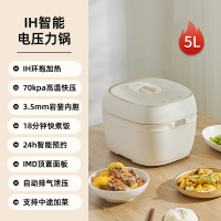 适盒电压力锅家用3L高压锅电饭煲小型智能全自动排气电高压电饭锅 [升级IH加热]5L电压力锅[一个内胆]