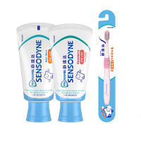 舒适达儿童牙膏2支装草莓薄荷牙膏