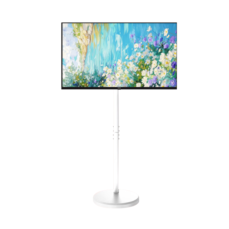 创维随心屏 白色推车支架投屏可旋转直播大屏会议机一体机投屏显示器(竖屏器)