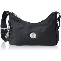 Kipling凯浦林单肩包女大容量多口袋便携耐用黑色简约金属扣饰