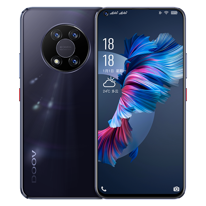 朵唯( doov)d40pro幻彩渐变玻璃机身 水滴全面屏智能手机 游戏4g全
