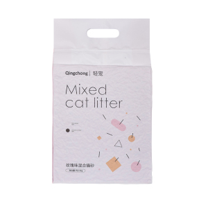 玫瑰味混合猫砂豆腐砂除臭无尘可冲厕所2.5公斤猫咪用品膨润土