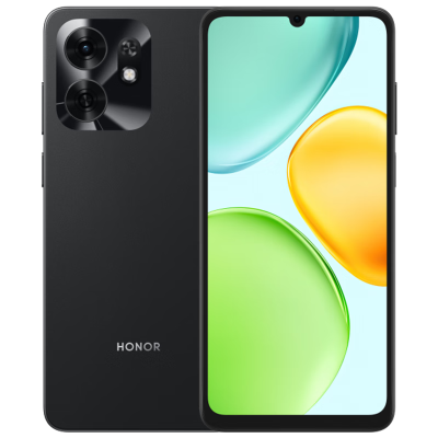 荣耀畅玩60A 5300mAh大电池 整机抗摔 大屏大音量 5G手机 6+128 墨岩黑