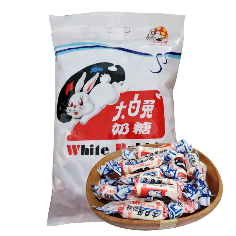 white rabbit大白兔奶糖袋装114g喜糖果零食