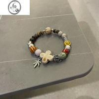 JiMi古风手工陶瓷手串男款手链女百搭小众设计高级感冷淡风国潮情侣款