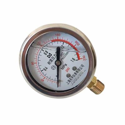 中锦科技 不锈钢防震压力表 Y60-1.6MPA个