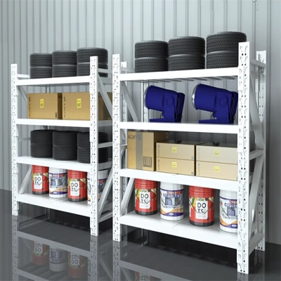 旸辰仓储货架置物架库房展示架多功能铁架储物架 白色-四层-主架 300Kg/层 200*60*200cm