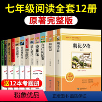 [配套人教版 12册]七年级上下册必读正版 [正版]七年级6册 朝花夕拾西游记鲁迅原著必读书名著初一上册课外书猎人笔记镜